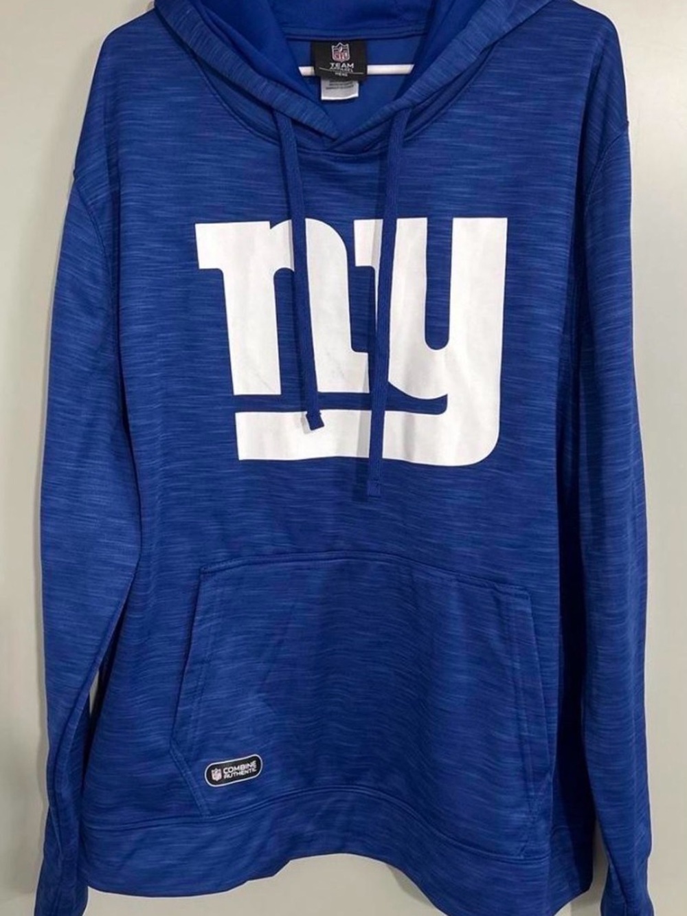 NFL Men's Royal Blue NY Pullover Hoodie Sweatshirt